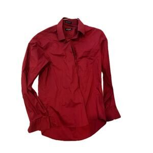 Pierre Cardin Slim Fit Red Dress Shirt Mens Medium